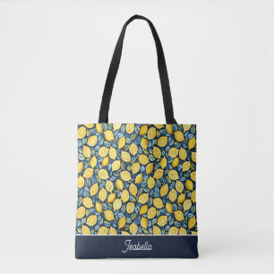 Personalised Lemon Tote Bag