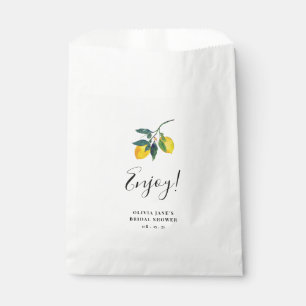 Personalised Lemon Tropical Favour Bags