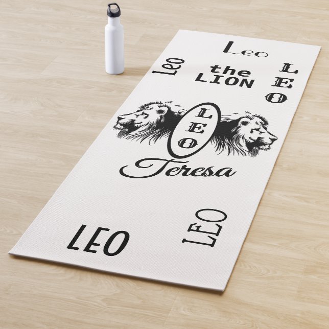 Personalised Leo Zodiac Yoga Mat (In Situ)
