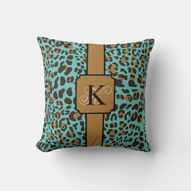 Personalised Leopard Jaguar Animal Print Pattern Cushion (Front)