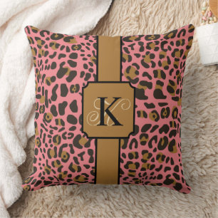 Personalised Leopard Jaguar Animal Print Pattern Cushion