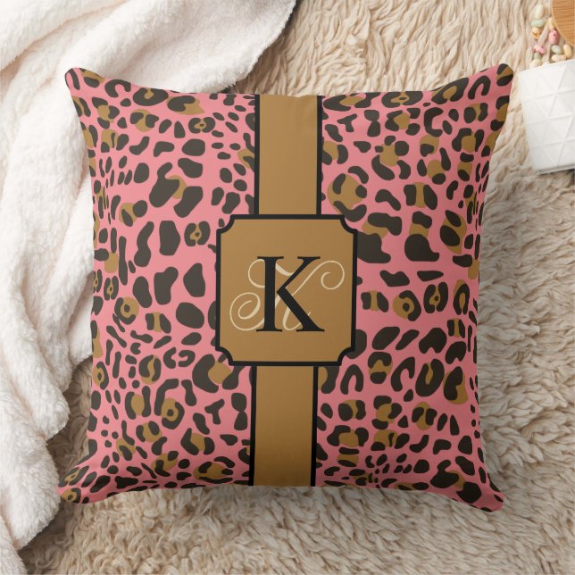 Personalised Leopard Jaguar Animal Print Pattern Cushion (Blanket)