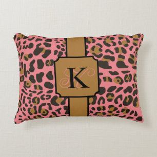 Personalised Leopard Jaguar Animal Print Pattern Decorative Cushion
