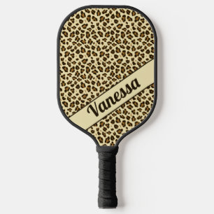 Personalised Leopard Print - Girls Pickleball Pickleball Paddle