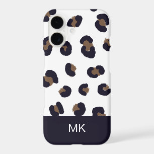 Personalised Leopard Print Monogram
