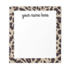 Personalised Leopard Print Notepad