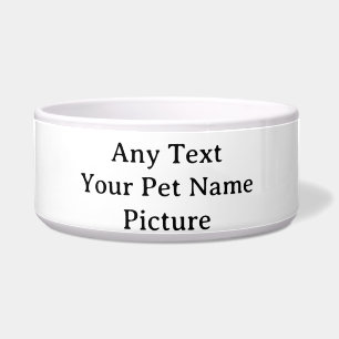 Personalised Leopard Print Pet Feeding Bowl