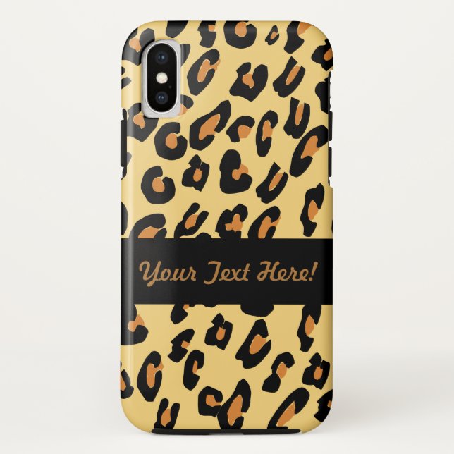 Personalised Leopard Skin Pattern Case-Mate iPhone Case (Back)