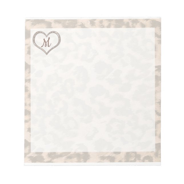 Personalised Leopard Spotted Notepad (Front)