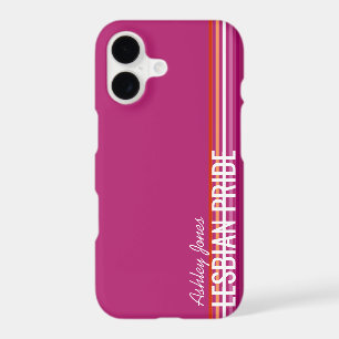 Personalised Lesbian Flag (5-Stripes) Stripes Pink