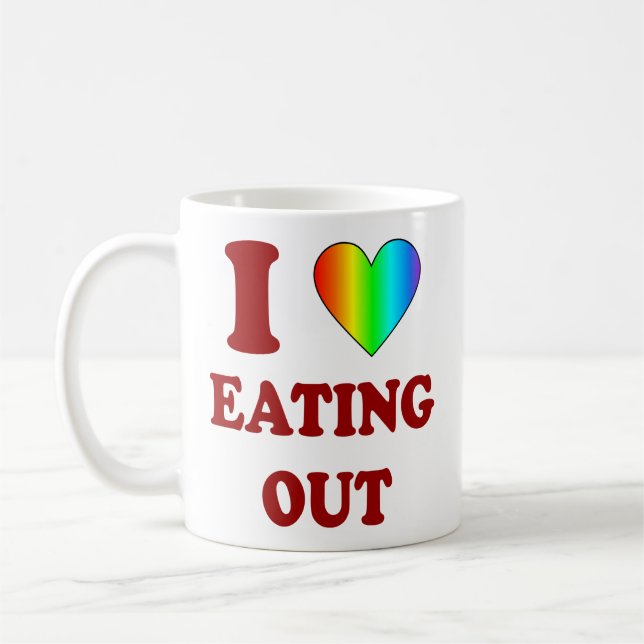 Personalised Lesbian Gift Coffee Mug (Left)