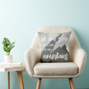 Personalised Let Him Sleep for When He Wakes Cushion
