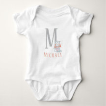 Personalised Letter and  Name Baby Bodysuit