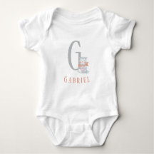 Personalised Letter and  Name Baby Bodysuit
