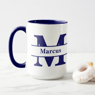 Personalised letter and name mug