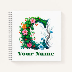 Personalised Letter C Notebook