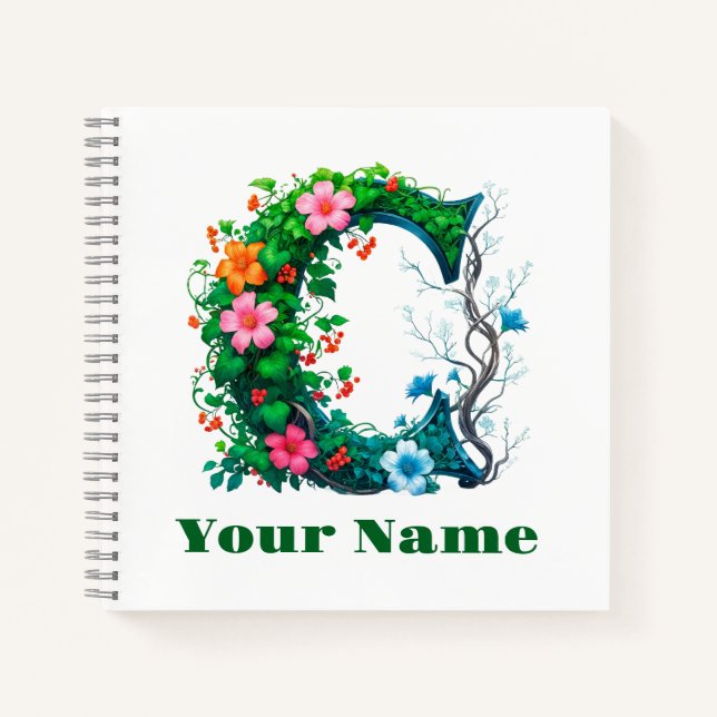Personalised Letter C Notebook (Front)