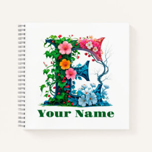 Personalised Letter E Notebook