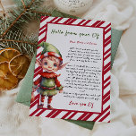 Personalised letter from Elf Christmas  Invitation<br><div class="desc">Personalised letter from from Elf.
Give your child this year special,  cute letter from Santa. 
Collection: 
https://www.zazzle.com/collections/love_christmas_collection-119212194434211063</div>