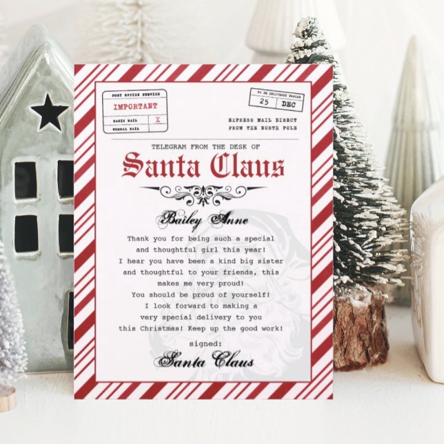 Personalised Letter From Santa (letter from santa)