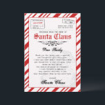 Personalised Letter from Santa Christmas Template<br><div class="desc">Letter from Santa Personalised - Bring magic to your Christmas Holiday with the wonder of Santa this year with this printable letter from Santa. This letter from the desk of Santa is completely customisable to make your own and can be an instant download - meaning you can print this editable...</div>