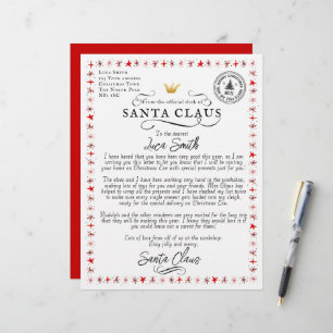 Personalised Letter From Santa Claus