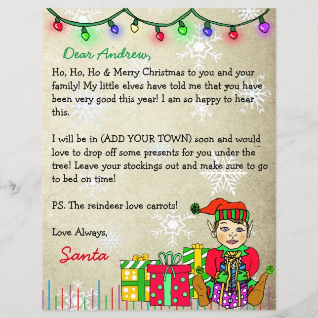 Personalised Letter from Santa Claus (Front)