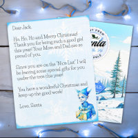 Personalised Letter from Santa Claus for Boys