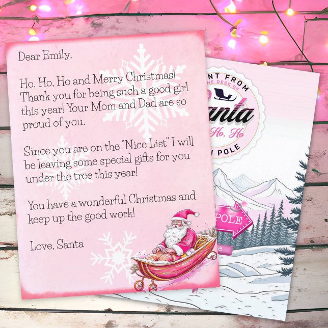 Personalised Letter from Santa Claus for Girls (Creator Uploaded)