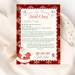 Personalised Letter from Santa Claus template<br><div class="desc">Personalised Letter from Santa Claus template with cute watercolor Santa Claus. 
Matching items available.</div>