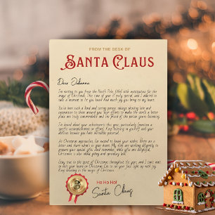 Personalised Letter from Santa Claus template
