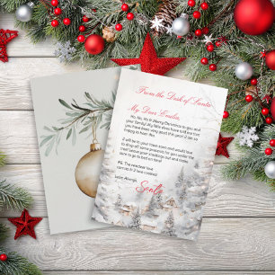 Personalised Letter from Santa Claus template