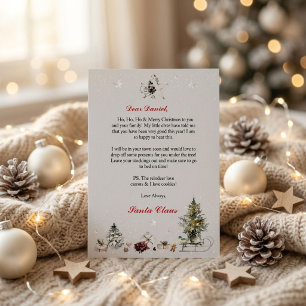 Personalised Letter from Santa for Children Invitation