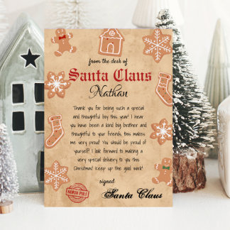 Personalised Letter from Santa Printable Invitation