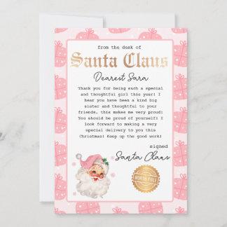 Personalised Letter from Santa Template