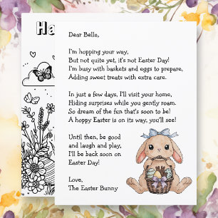 Personalised Letter & from the Easter Bunny