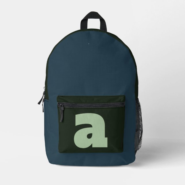 Personalised Letter Gift Printed Backpack (Front)