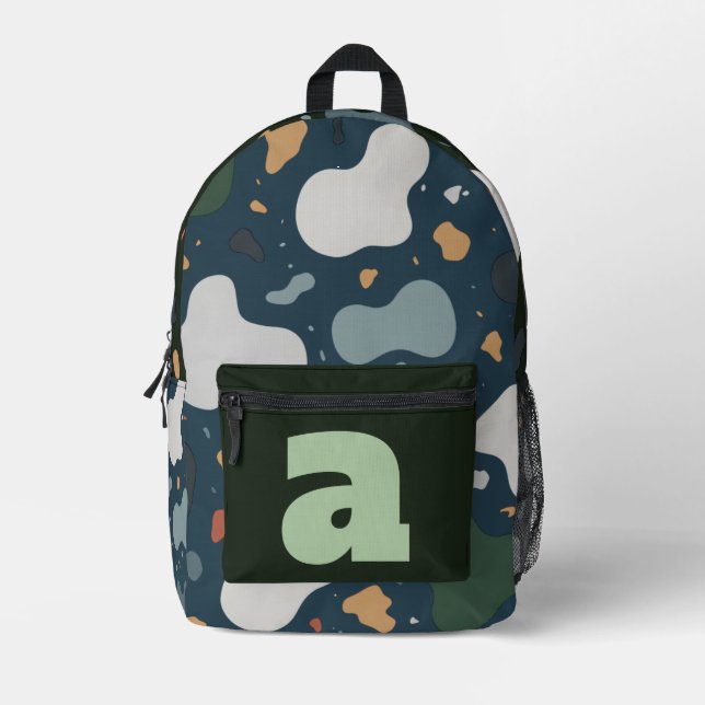 Personalised Letter Gift Printed Backpack (Front)