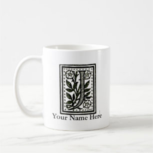 Personalised Letter J Monogram Mug