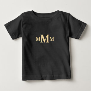Personalised Letter "M" Monogram Template Baby T-Shirt