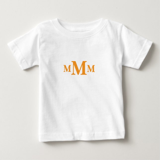 Personalised Letter "M" Monogram  Template Baby T-Shirt (Front)