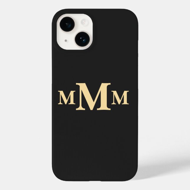 Personalised Letter "M" Monogram  Template Case-Mate iPhone Case (Back)