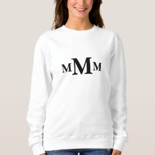 Personalised Letter "M" Monogram Template Sweatshirt