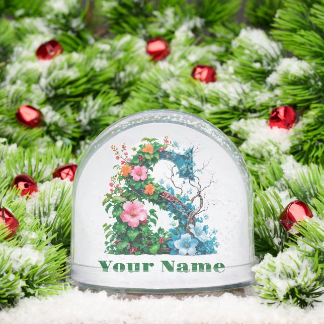 Personalised Letter S Snowglobe (Christmas)