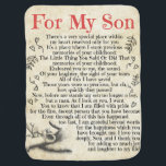 Personalised Letter To For My Son, Son Birthday Baby Blanket<br><div class="desc">Personalised Letter To For My Son,  Son Birthday</div>