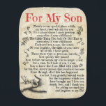 Personalised Letter To For My Son, Son Birthday Gi Burp Cloth<br><div class="desc">Personalised Letter To For My Son,  Son Birthday Gift, </div>