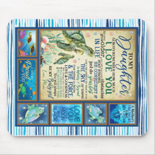 Personalised Letter To My Daughter Love From Mum Mouse Pad