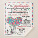 Personalised Letter To My Granddaughter From Gran Sherpa Blanket<br><div class="desc">Personalised Letter To My Granddaughter From Grandma</div>