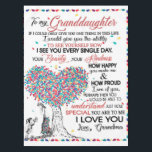 Personalised Letter To My Granddaughter From Gran Tablecloth<br><div class="desc">Personalised Letter To My Granddaughter From Grandma</div>