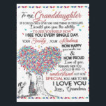 Personalised Letter To My Granddaughter Tablecloth<br><div class="desc">Personalised Letter To My Granddaughter From Grandma,  Heart Love For My Baby Girl,  Granddaughter Birthday Gift,  Christmas Blanket</div>